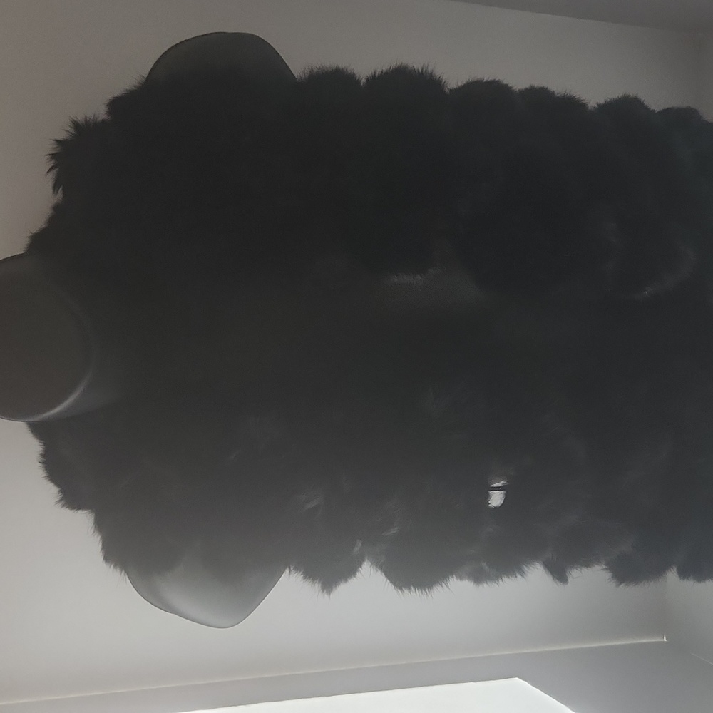 Fur Black Balls Scarf
